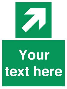 Custom Arrow Top Right Sign